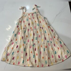 Cat & Jack Girls Size 5T Pineapple Dress